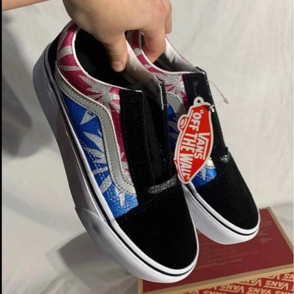 Vans Old Skool Platform Sneakers After Dark 4/20 3mm Reflective Womans Sizings - Picture 7 of 10